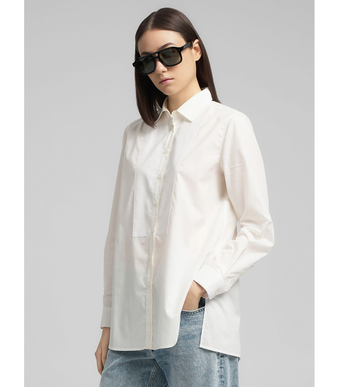 シャツフロントコットンシャツ 詳細画像 ホワイト 4